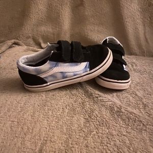 Van's toddler blue tie dye old skool